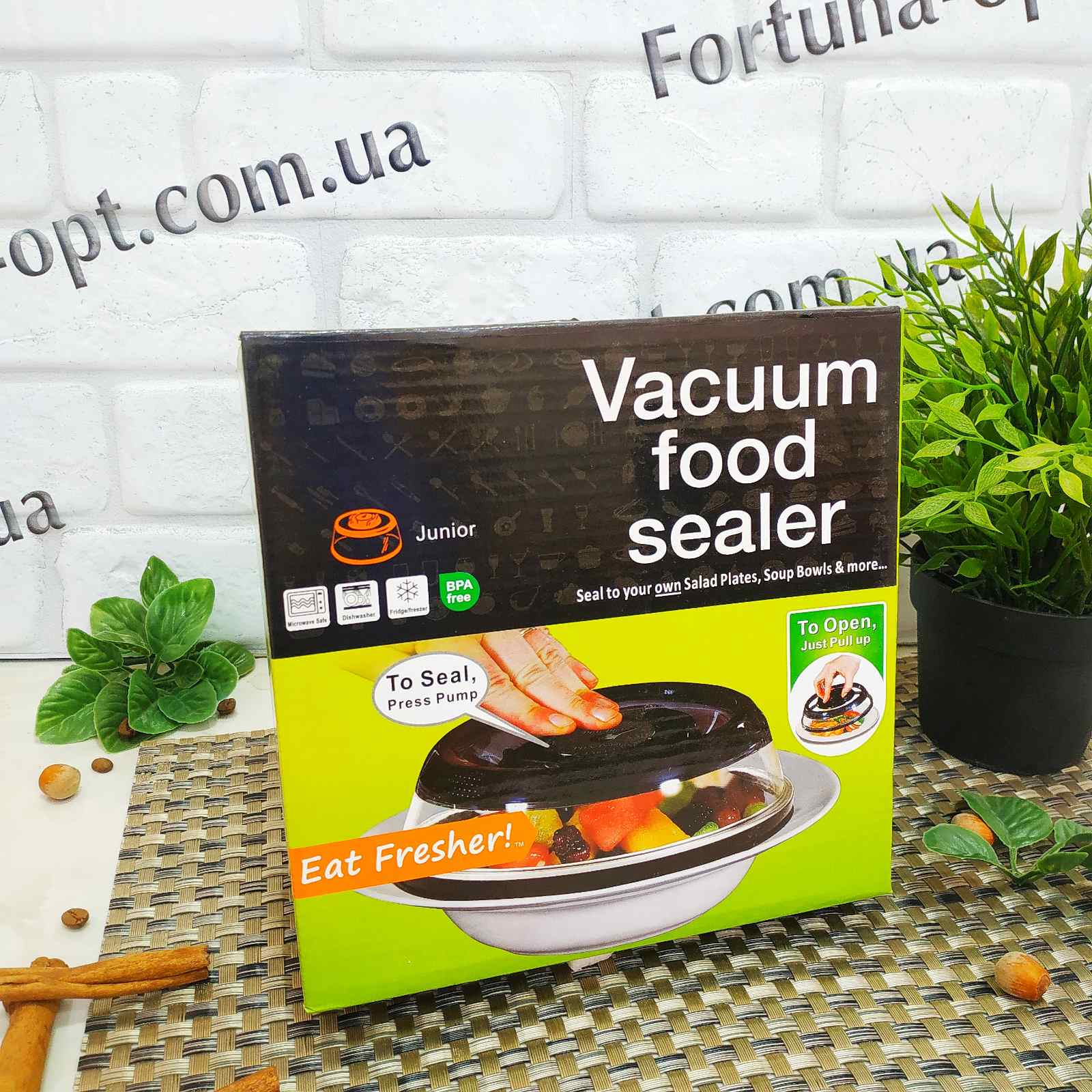 Вакуумная крышка для продуктов 19 см 165 ✅ базовая цена $4.55 ✔ Опт ✔ Скидки ✔ Заходите! - Интернет-магазин ✅ Фортуна-опт ✅