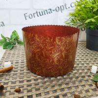 Форма для пасхи бумажная коричневый фон 134/95 мм (500г) 0467 ➜ Оптом и в розницу ✅ актуальная цена -Интернет магазин ✅ Фортуна ✅