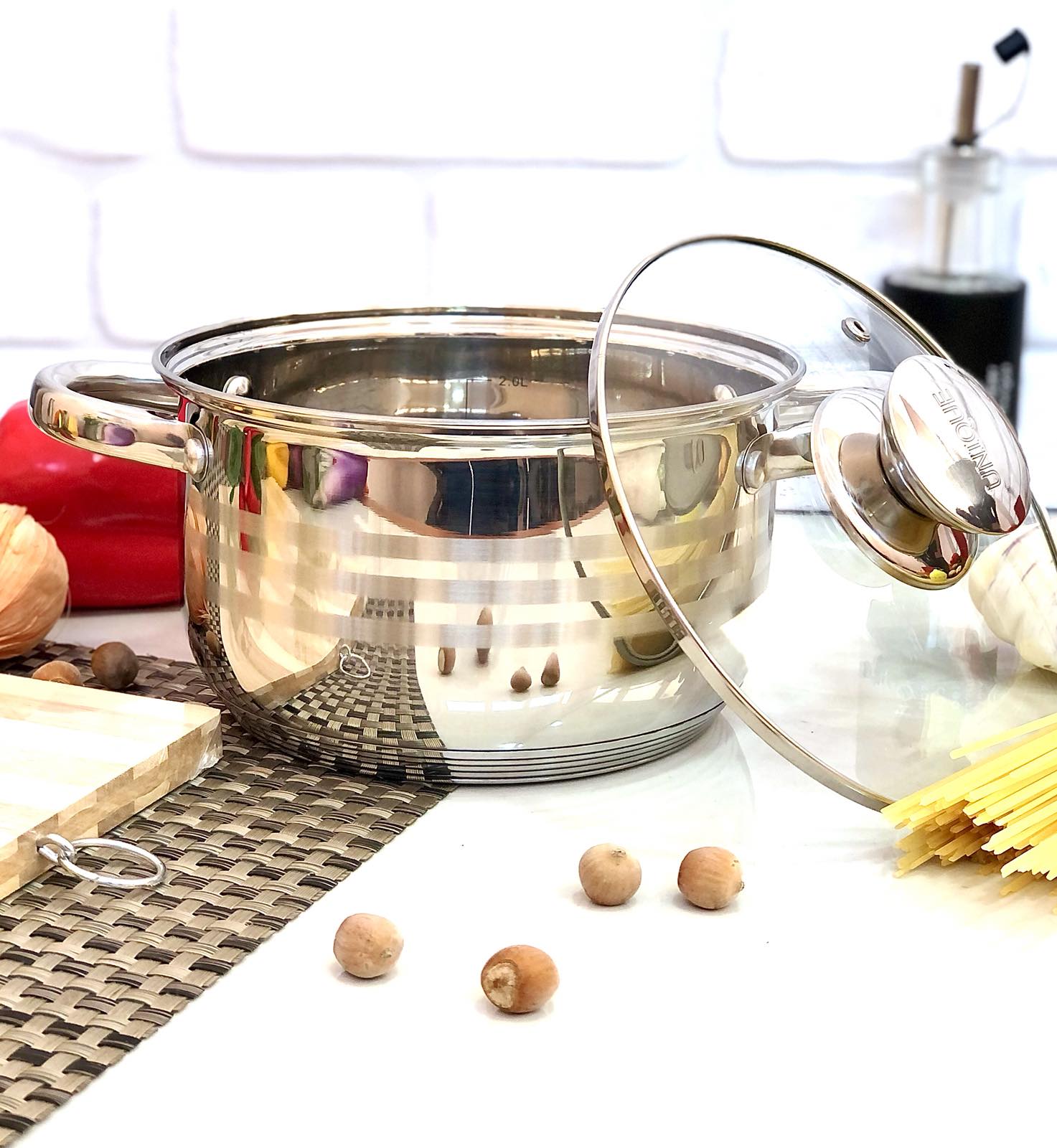 Кастрюля нержавеющая 1,2 л Unique  - 5002 ✅ базовая цена $7.92 ✔ Опт ✔ Скидки ✔ Заходите! - Интернет-магазин ✅ Фортуна-опт ✅