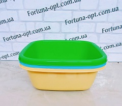 Таз 12.5л квадратный  Юн 0227 ✅ базовая цена 102.89 грн. ✔ Опт ✔ Скидки ✔ Заходите! - Интернет-магазин ✅ Фортуна-опт ✅