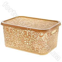 Корзина с крышкой пластиковая Ажур 22 л - 0746 ✅ базовая цена 105.73 грн. ✔ Опт ✔ Скидки ✔ Заходите! - Интернет-магазин ✅ Фортуна-опт ✅