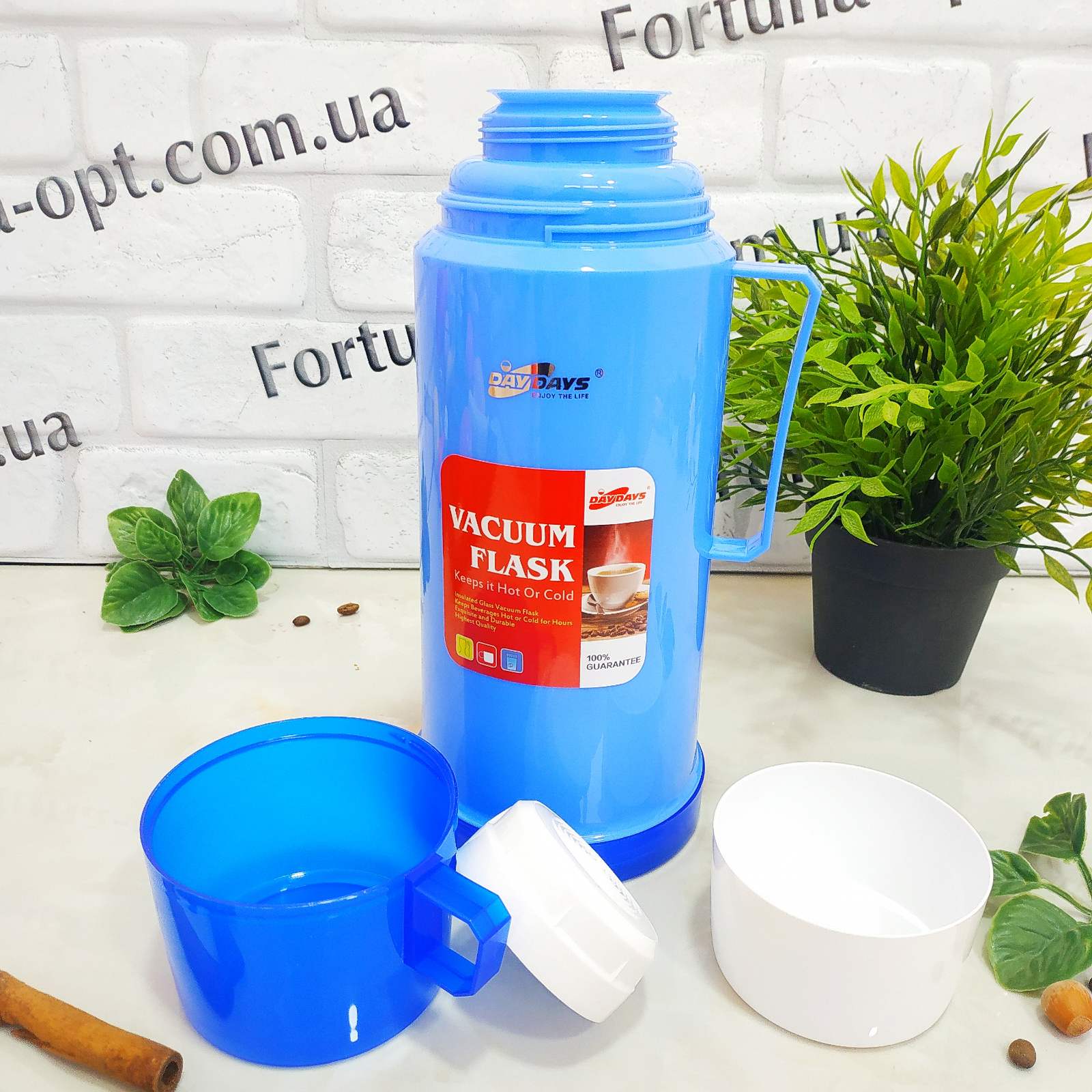 Термос вакуумный со стеклянной колбой Frico FRU - 252 - 600 мл ➜ фото ➜ розн цена $4 - Интернет-магазин ✅ Fortuna-opt.com.ua. ✅ 