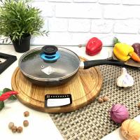 Сковорода мраморная с крышкой 22 см А-Плюс - 1107 ✅ базовая цена $8.92 ✔ Опт ✔ Акции ✔ Заходите! - Интернет-магазин Fortuna-opt.com.ua.