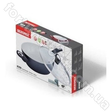 Сковорода-сотейник Bergner BG 6621 (24 см) ✅ базовая цена 645.87 грн. ✔ Опт ✔ Скидки ✔ Заходите! - Интернет-магазин ✅ Фортуна-опт ✅