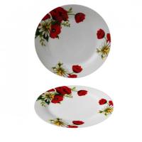 Тарелка керам десертн №7,5 Мак+ромашка 4354 ➜ Оптом и в розницу ✅ актуальная цена - Интернет магазин ✅ Фортуна ✅