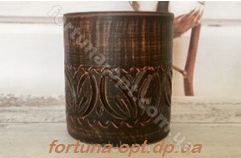 Стакан офисный из красной глины -400 мл ➜ Оптом и в розницу ✅ актуальная цена - Интернет магазин ✅ Фортуна ✅