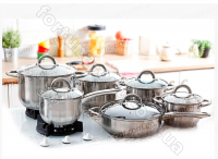 Набор кастрюль с сотейником Edenberg EB - 4001 ➜ Оптом и в розницу ✅ актуальная цена - Интернет магазин ✅ Фортуна ✅