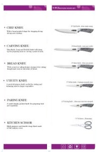 Набор ножей на подставке 7 пр  Вenson - 404 ✅ базовая цена $18.92 ✔ Опт ✔ Скидки ✔ Заходите! - Интернет-магазин ✅ Фортуна-опт ✅