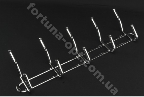 Вешалка нержавеющая 5 крючков 1165 ✅ базовая цена $3.74 ✔ Опт ✔ Акции ✔ Заходите! - Интернет-магазин Fortuna-opt.com.ua.