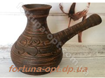 Турка для заваривания кофе из красной глины 0,5 л ➜ Оптом и в розницу ✅ актуальная цена - Интернет магазин ✅ Фортуна ✅