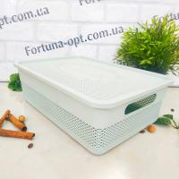 Корзина-плетенка с крышкой 24*135*11 см - Stenson - 39741 ✅ базовая цена $5.07 ✔ Опт ✔ Акции ✔ Заходите! - Интернет-магазин Fortuna-opt.com.ua.