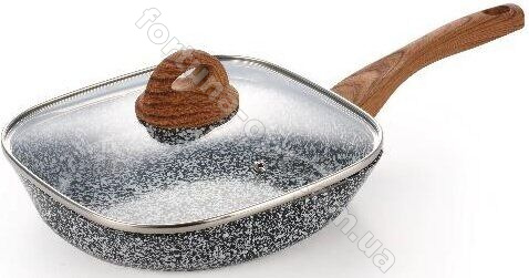 Сковорода с крышкой и гранитным покрытием Edenberg EB - 3345 - 28х5.6 см ✅ базовая цена $22.28 ✔ Опт ✔ Скидки ✔ Заходите! - Интернет-магазин ✅ Фортуна-опт ✅