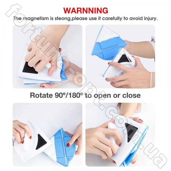 Магнит угловой для мытья окон TV 000164 ✅ базовая цена $4.48 ✔ Опт ✔ Скидки ✔ Заходите! - Интернет-магазин ✅ Фортуна-опт ✅