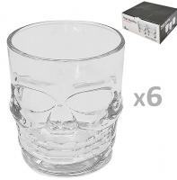 Стаканы "Череп" 6 шт/наб 300мл 29803 ➜ Оптом и в розницу ✅ актуальная цена - Интернет магазин ✅ Фортуна ✅