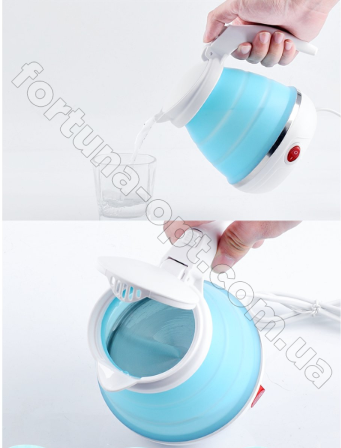 Складной силиконовый электрочайник Electric Kettle - 7107 ✅ базовая цена $10.74 ✔ Опт ✔ Скидки ✔ Заходите! - Интернет-магазин ✅ Фортуна-опт ✅