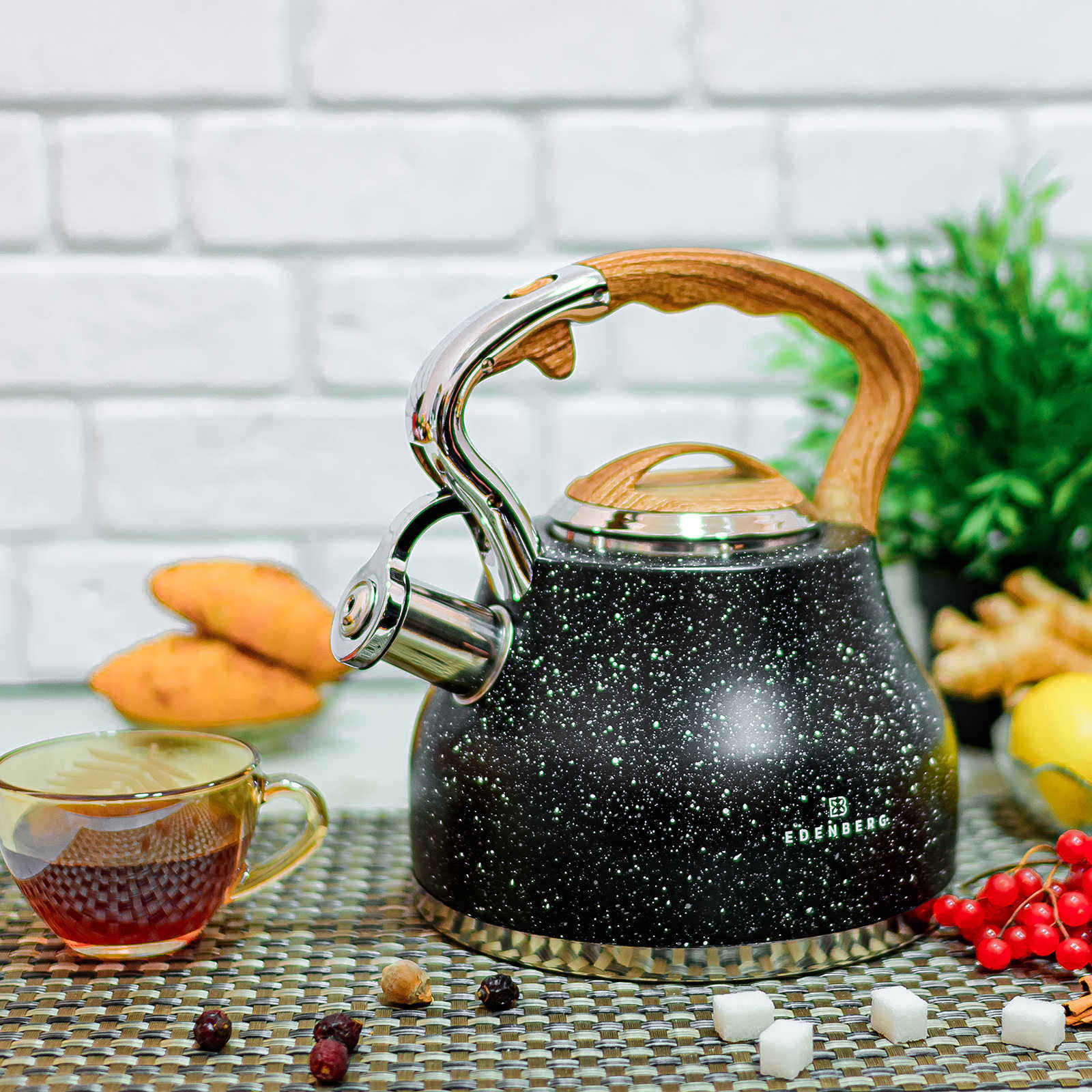 Чайник нержавеющий мрамор 3 л Edenberg EB - 8843 ✅ базовая цена $21.31 ✔ Опт ✔ Скидки ✔ Заходите! - Интернет-магазин ✅ Фортуна-опт ✅