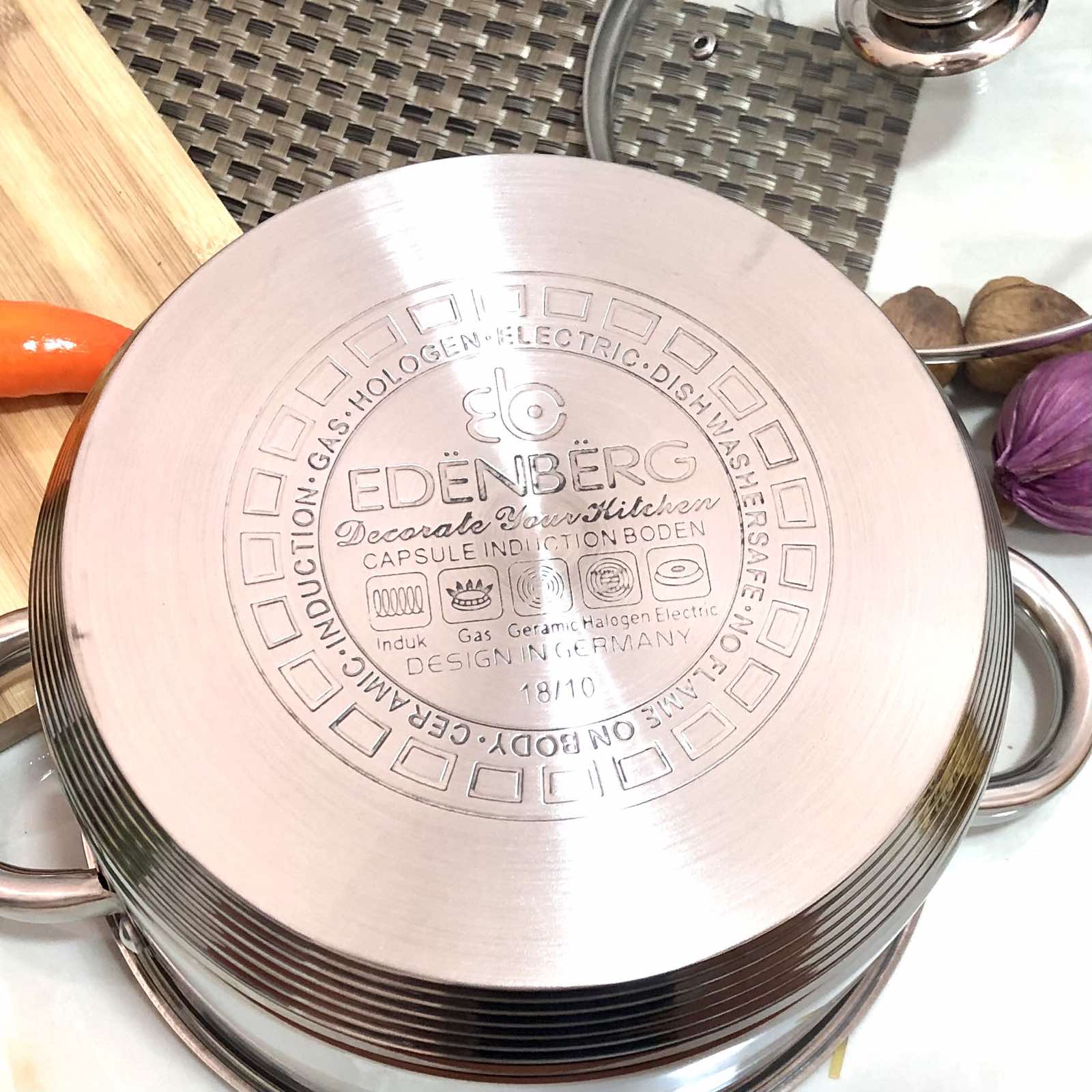 Кастрюля нержавеющая с крышкой Edenberg EB - 3006 - 4,0 л ✅ базовая цена $18.13 ✔ Опт ✔ Скидки ✔ Заходите! - Интернет-магазин ✅ Фортуна-опт ✅