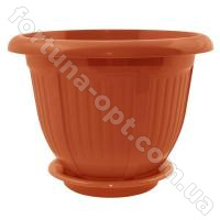 Горшок цветочный Волна 24*19 см - 0321 ✅ базовая цена 33.96 грн. ✔ Опт ✔ Акции ✔ Заходите! - Интернет-магазин Fortuna-opt.com.ua.