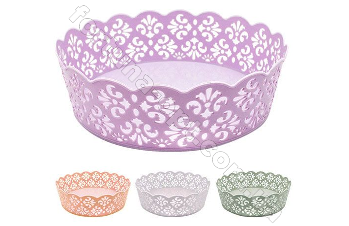 Корзинка пластиковая ажурная 22*6,5 см - Stenson - 84511  ✅ базовая цена $0.50 ✔ Опт ✔ Акции ✔ Заходите! - Интернет-магазин Fortuna-opt.com.ua.
