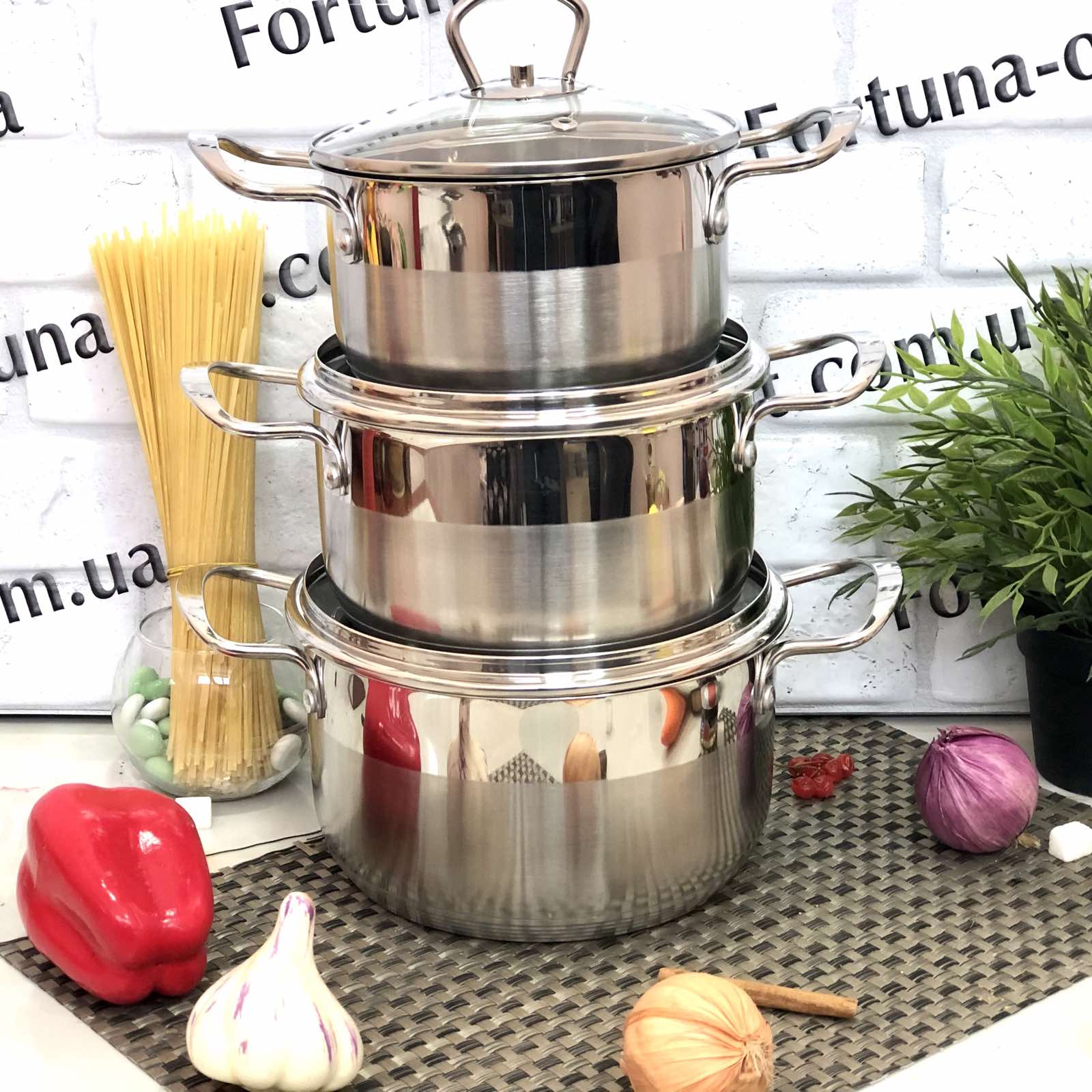Набор посуды 6 предметов A-Plus - 1294➜ Опт и розница ✅ актуальная цена -Интернет магазин ✅ Фортуна ✅
