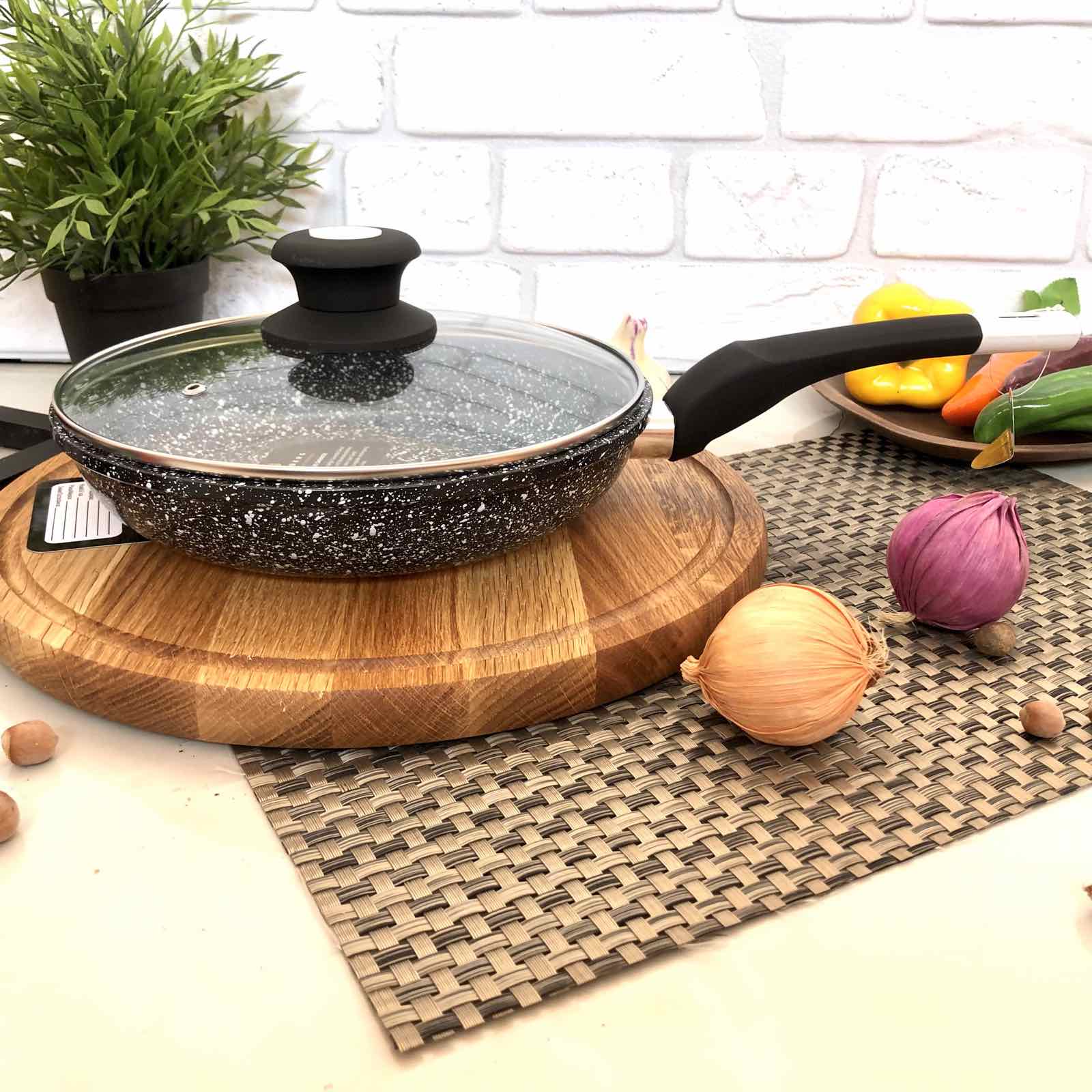 Сковорода с крышкой Edenberg EB - 9165 - 22 см ✅ базовая цена $15.50 ✔ Опт ✔ Скидки ✔ Заходите! - Интернет-магазин ✅ Фортуна-опт ✅