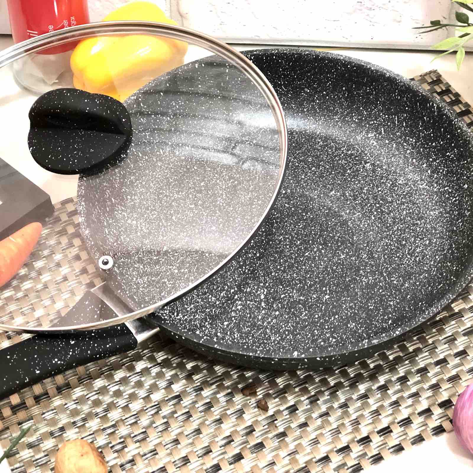 Сковорода с мраморным покрытием 28см А-плюс 1516 ✅ базовая цена $14.92 ✔ Опт ✔ Скидки ✔ Заходите! - Интернет-магазин ✅ Фортуна-опт ✅