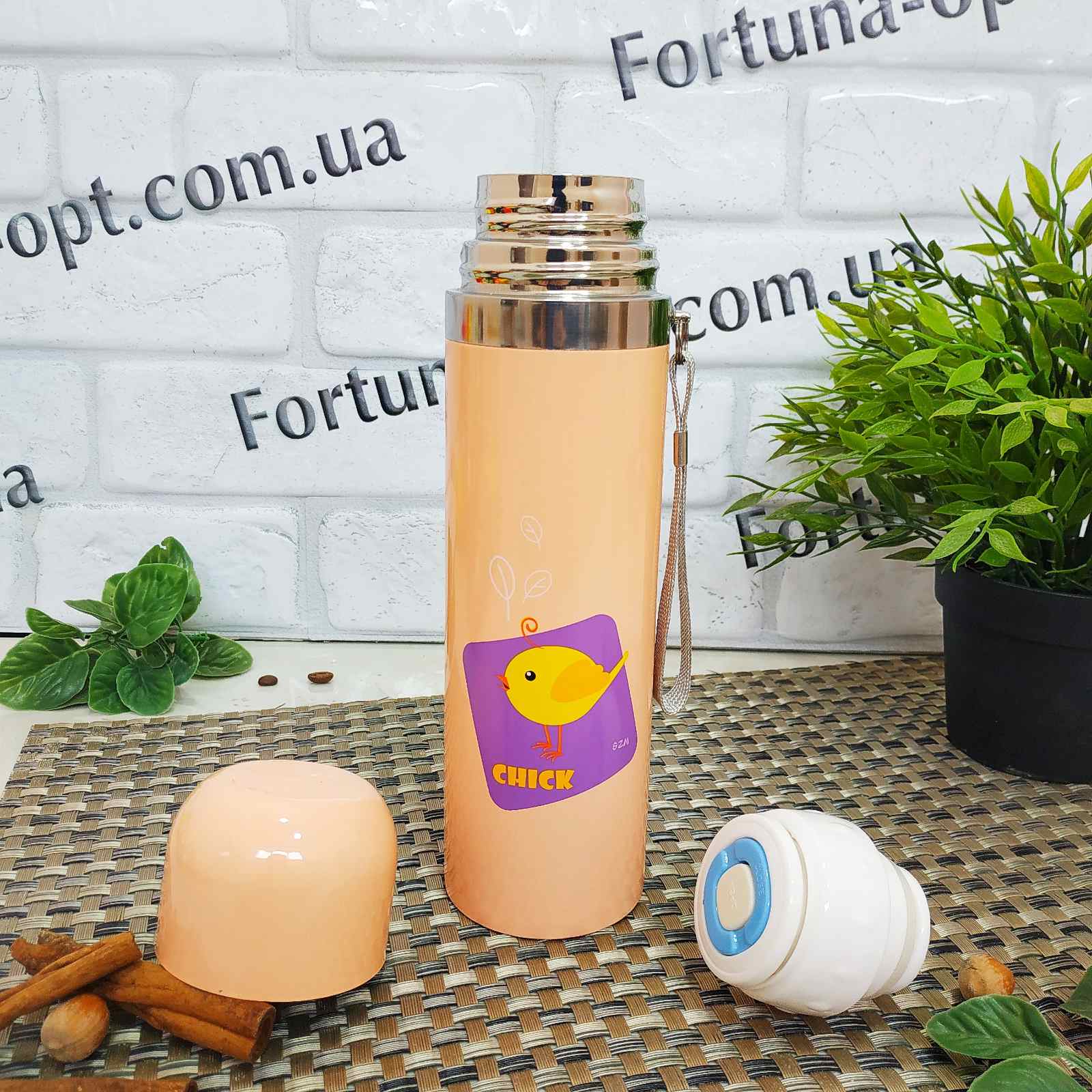 Термос нержавеющий цветной 500 мл "Zoo" Stenson - 3888 ➜ фото ➜ розн цена $4.50 - Интернет-магазин ✅ Fortuna-opt.com.ua. ✅