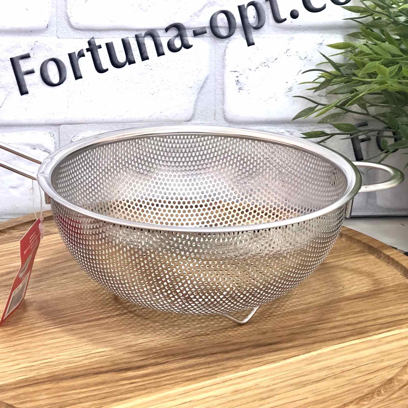 Дуршлаг- сито 25 см лазерное с ручкой 1244  ✅ базовая цена $3.21 ✔ Опт ✔ Скидки ✔ Заходите! - Интернет-магазин ✅ Фортуна-опт ✅