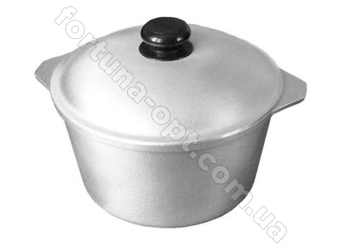 Казан алюминиевый с крышкой Пролис K 006 - 6 л ➜ Оптом и в розницу ✅ актуальная цена -Интернет магазин ✅ Фортуна ✅