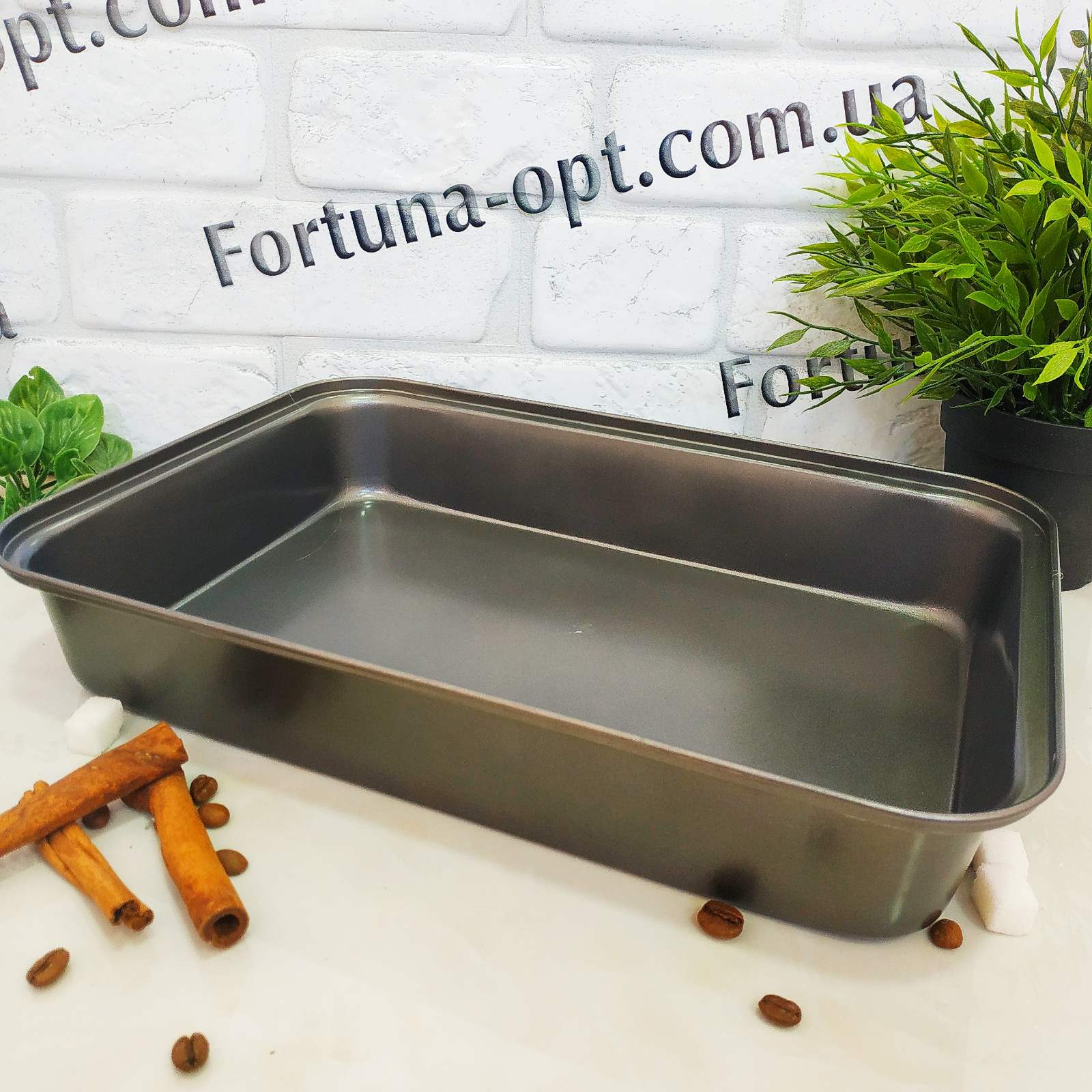 Противень для выпечки прямоугольный A-Plus - 2094 - 24х24х6 см ✅ базовая цена $3.28 ✔ Опт ✔ Скидки ✔ Заходите! - Интернет-магазин ✅ Фортуна-опт ✅