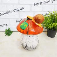  Гриб с улиткой керамический 1306 ➜ Оптом и в розницу ✅ актуальная цена -Интернет магазин ✅ Фортуна ✅