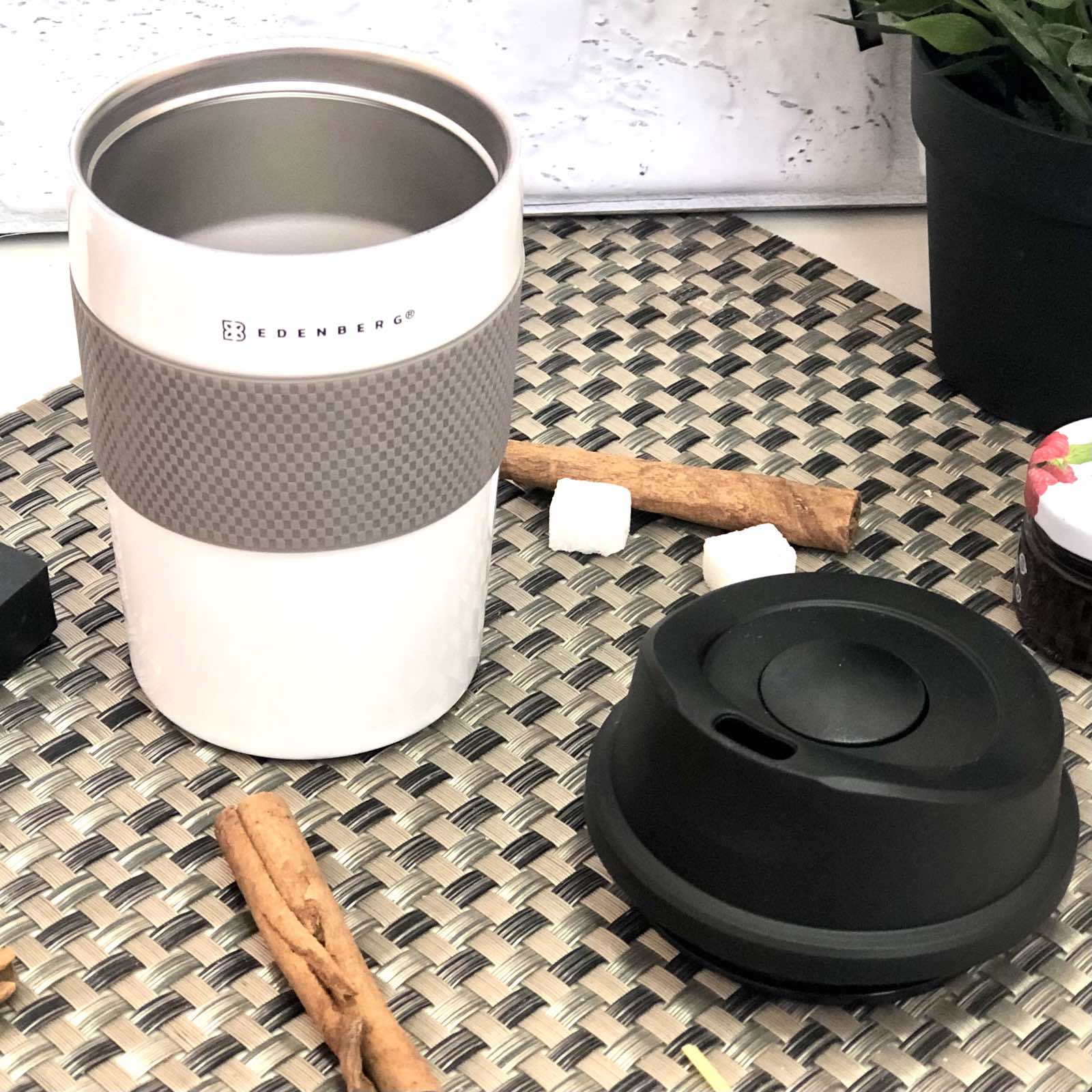 Термокружка матовая 350 мл Edenberg EB - 639 ➜ фото ➜ розн цена $6.96 - Интернет-магазин ✅ Fortuna-opt.com.ua. ✅