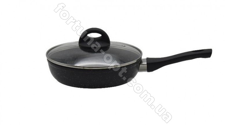 Сковорода с крышкой Edenberg EB - 3428 - 24 см, мрамор ✅ базовая цена $13.99 ✔ Опт ✔ Скидки ✔ Заходите! - Интернет-магазин ✅ Фортуна-опт ✅