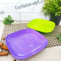 Тарелка пластиковая цветная Алеана 190 х 190 мм - 0315 ✅ базовая цена 26.63 грн. ✔ Опт ✔ Акции ✔ Заходите! - Интернет-магазин Fortuna-opt.com.ua.