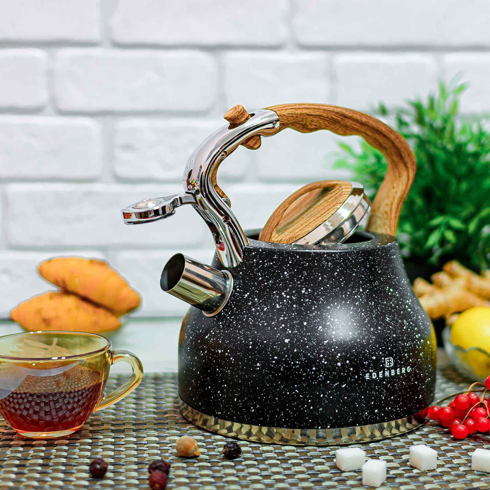 Чайник нержавеющий мрамор 3 л Edenberg EB - 8843 ✅ базовая цена $21.31 ✔ Опт ✔ Скидки ✔ Заходите! - Интернет-магазин ✅ Фортуна-опт ✅