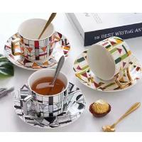 Чашка с блюдцем и ложкой 220 мл "Picasso" 00936 ✅ базовая цена $8.99 ✔ Опт ✔ Акции ✔ Заходите! - Интернет-магазин Fortuna-opt.com.ua.