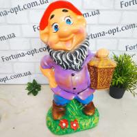  Гном с фонарем керамический 1808 ➜ Оптом и в розницу ✅ актуальная цена -Интернет магазин ✅ Фортуна ✅