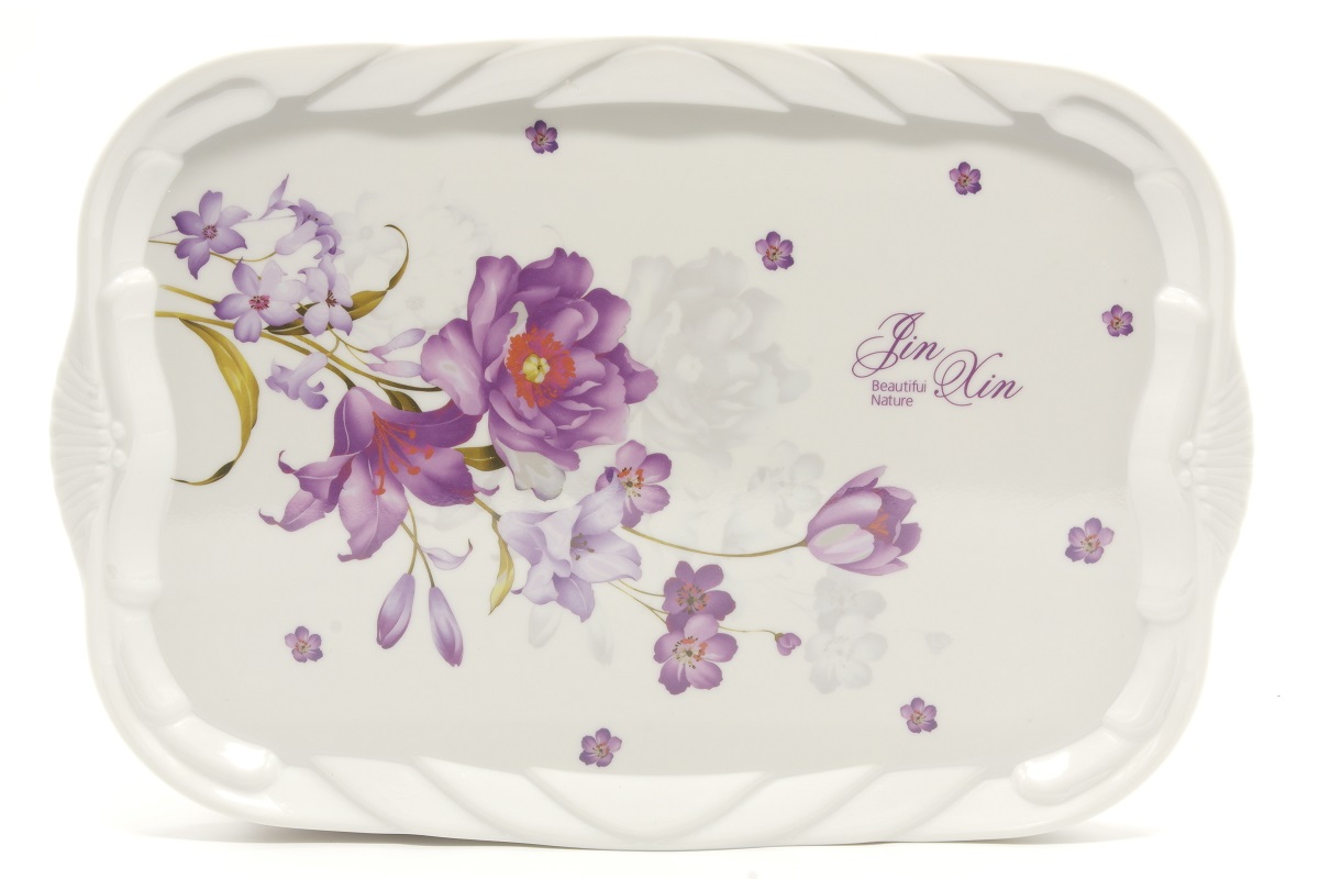 Разнос миламиновый 38*26 см А-Плюс 5665 ✅ базовая цена $2.60 ✔ Опт ✔ Скидки ✔ Заходите! - Интернет-магазин ✅ Фортуна-опт ✅