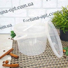 Ведро полипропиленовое 1 л  0497 ✅ базовая цена 8.94 грн. ✔ Опт ✔ Скидки ✔ Заходите! - Интернет-магазин ✅Фортуна-опт ✅