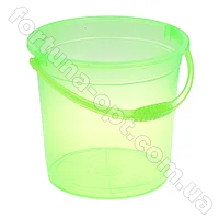 Ведро пластиковое 15 л без крышки прозрачное - 0759 ✅базовая цена 62.87 грн. ✔ Опт ✔ Скидки ✔ Заходите! - Интернет-магазин ✅ Фортуна-опт ✅