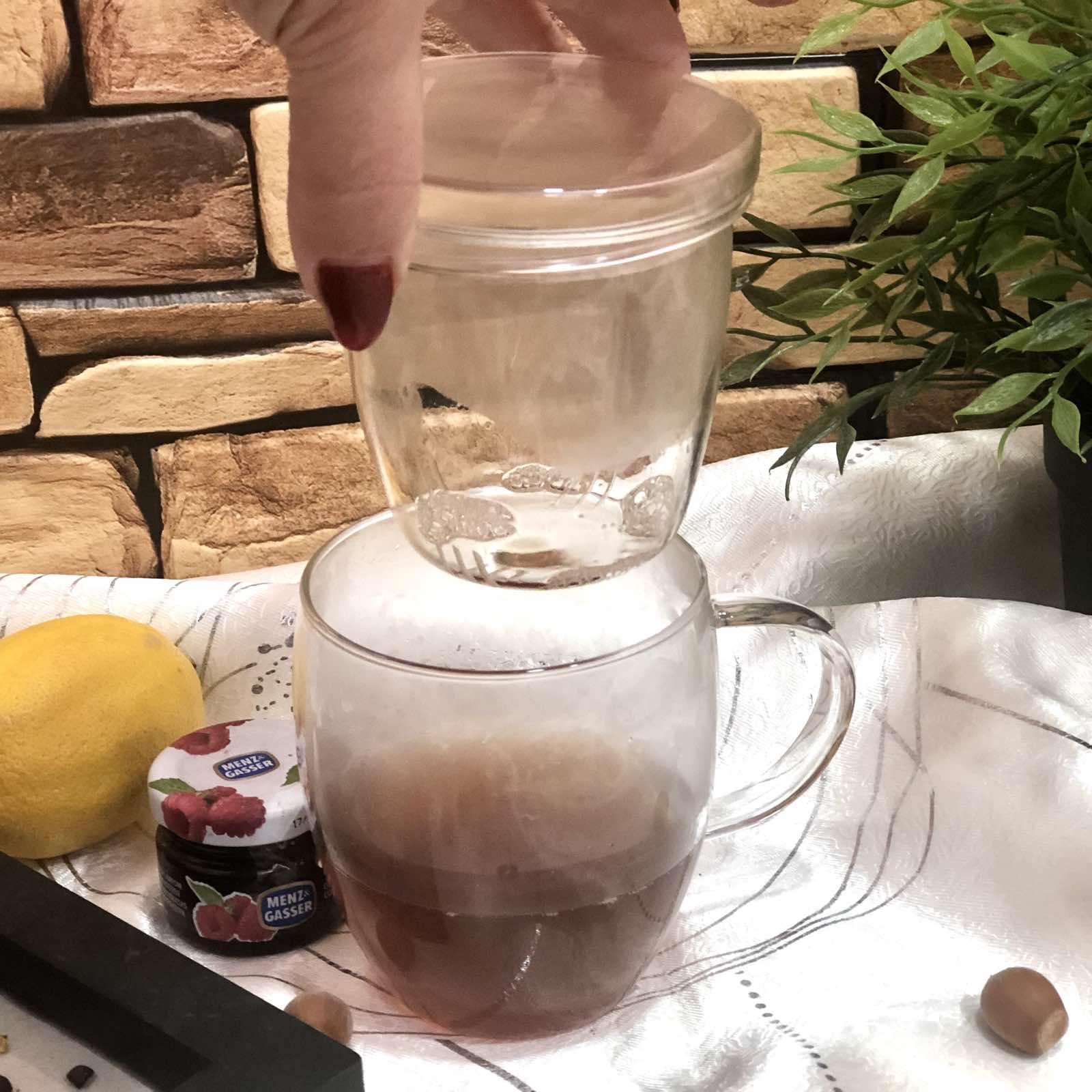 Чашка заварочная 300 мл с двойной стенкой Финестра 201-17  ✅ базовая цена 211.34 грн. ✔ Опт ✔ Скидки ✔ Заходите! - Интернет-магазин ✅ Фортуна-опт ✅