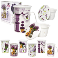 Чашка заварочная фарфор 320 мл Лаванда 2052-2  ✅ базовая цена 126.63 грн. ✔ Опт ✔ Акции ✔ Заходите! - Интернет-магазин Fortuna-opt.com.ua.