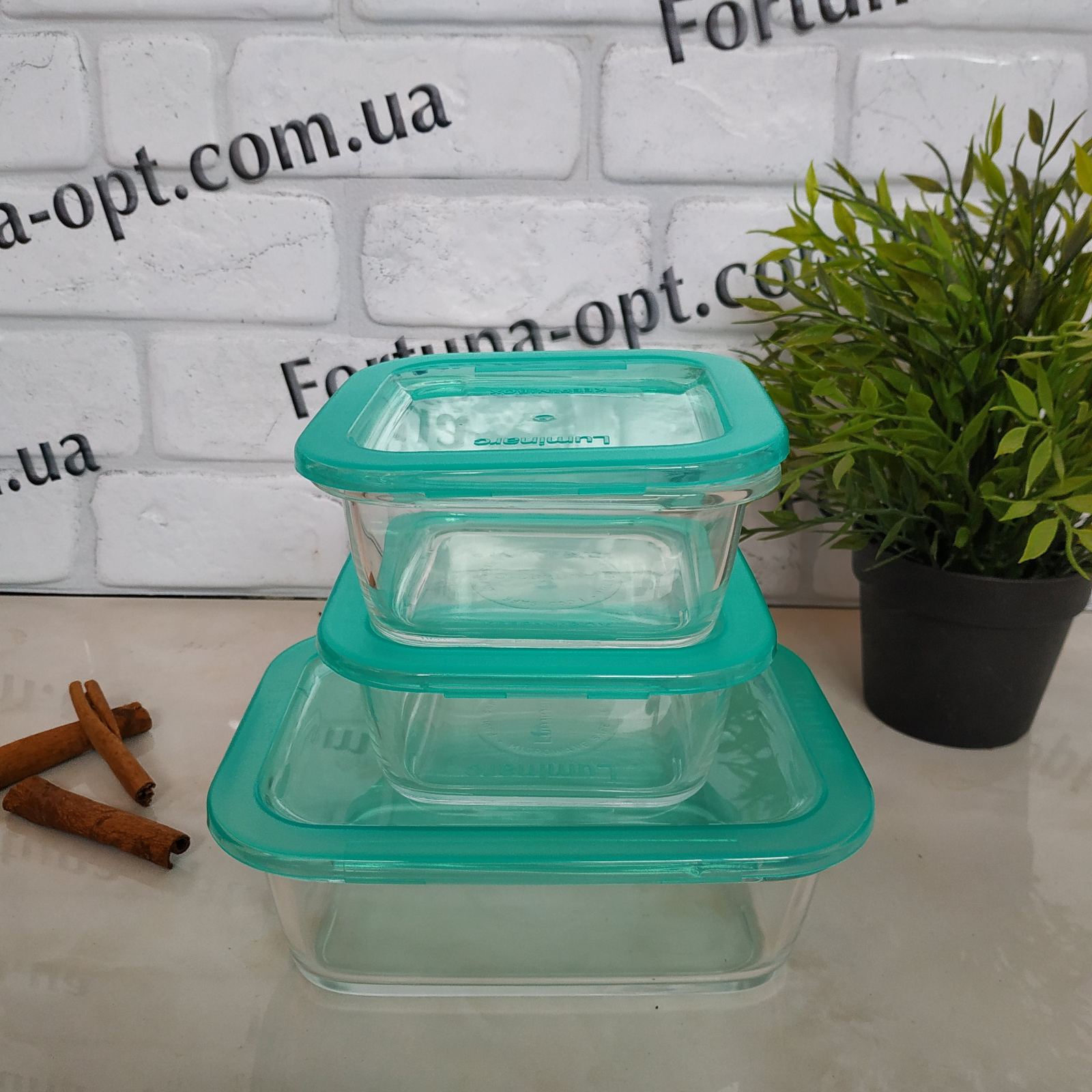 Набор судочков стекло Люминарк 3шт 3001 ✅ базовая цена 426.24 грн. ✔ Опт ✔ Скидки ✔ Заходите! - Интернет-магазин ✅Фортуна-опт ✅