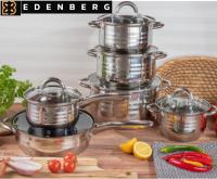 Набор кастрюль с сковородой и мраморным покрытием Edenberg EB - 4006 - 12 пр ➜ Оптом и в розницу ✅ актуальная цена - Интернет магазин ✅ Фортуна ✅