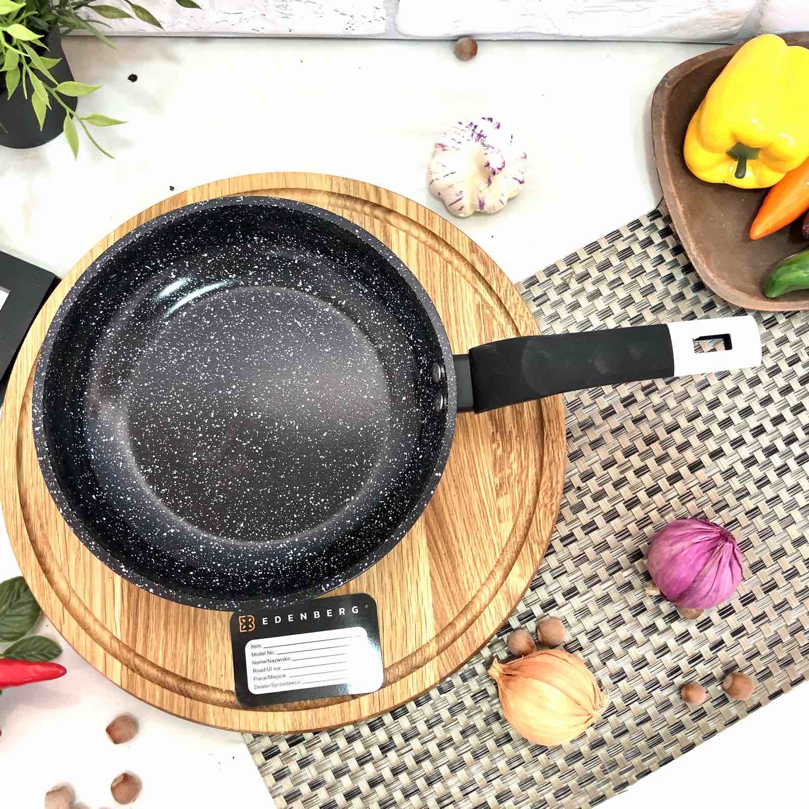 Сковорода с гранитным покрытием Edenberg EB - 4124 - 24 см ✅ базовая цена $9.83 ✔ Опт ✔ Скидки ✔ Заходите! - Интернет-магазин ✅ Фортуна-опт ✅