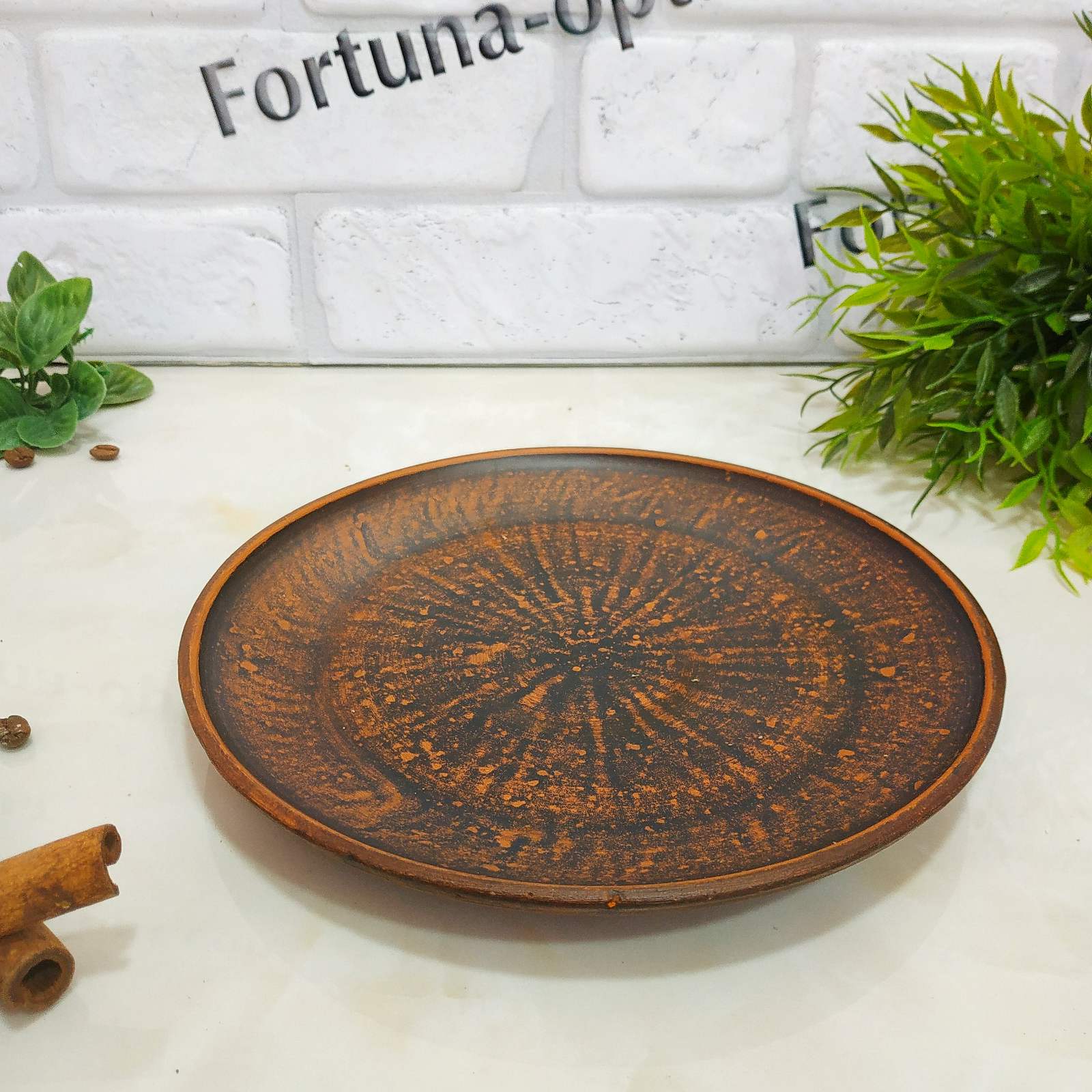   Тарелка 190 мм красная глина гладкая 7776 ✅ базовая цена 49.73 грн. ✔ Опт ✔ Скидки ✔ Заходите! - Интернет-магазин ✅ Фортуна-опт ✅