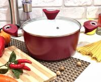 Кастрюля Kamille с керамическим покрытием - 4211  ✅ базовая цена $21.70 ✔ Опт ✔ Акции ✔ Заходите! - Интернет-магазин Fortuna-opt.com.ua.