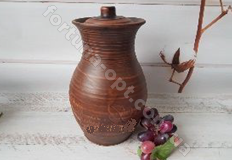 Крынка из красной глины - 3 л ➜ Оптом и в розницу ✅ актуальная цена - Интернет магазин ✅ Фортуна ✅