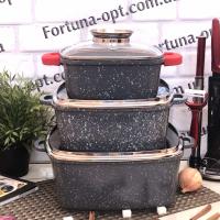 Набор казанов с мраморным покрытием A-Plus - 1491 ✅ базовая цена $72.34 ✔ Опт ✔ Акции ✔ Заходите! - Интернет-магазин Fortuna-opt.com.ua.