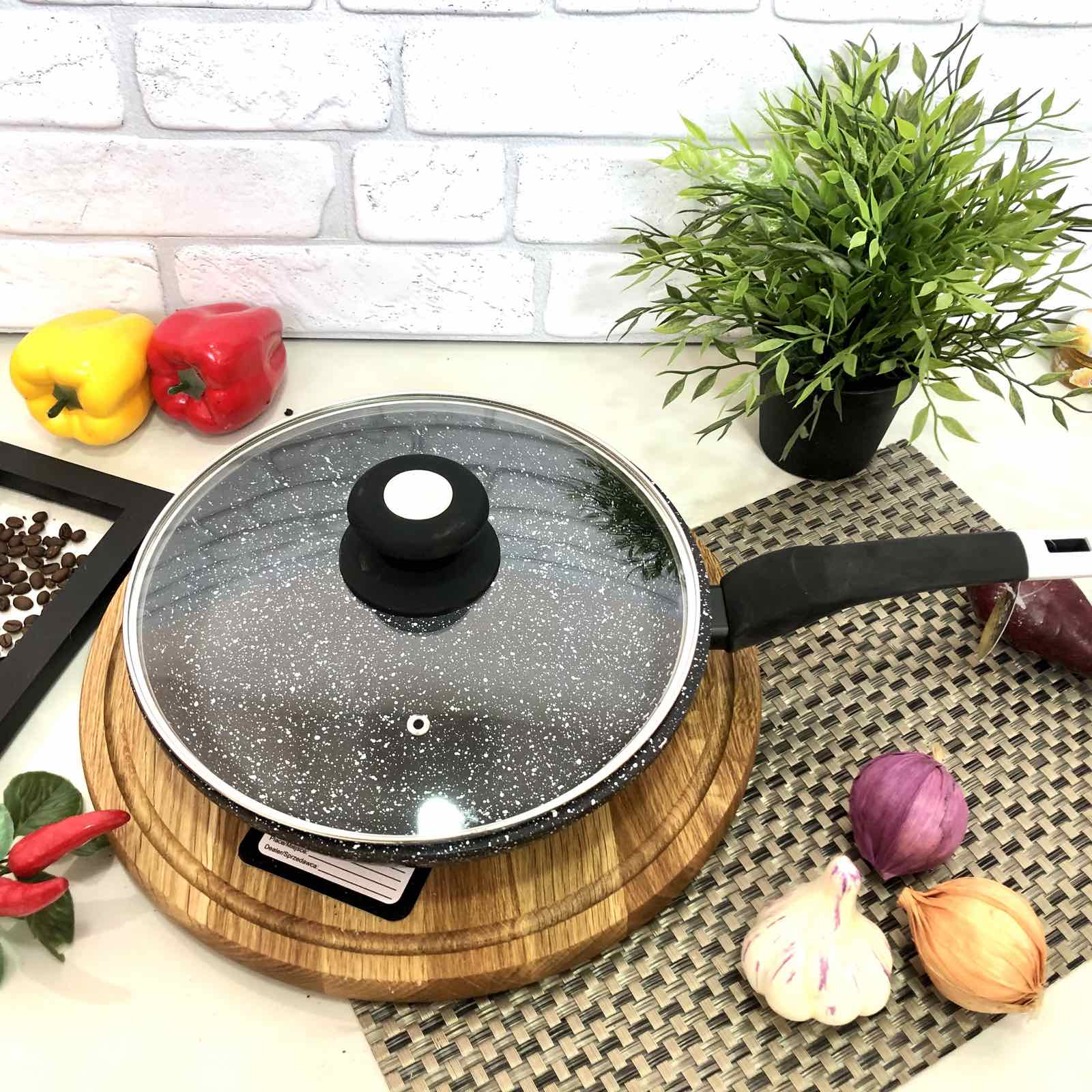 Сковорода с крышкой и гранитным покрытием Edenberg EB 26 см - 4135  ✅ базовая цена $17.97 ✔ Опт ✔ Скидки ✔ Заходите! - Интернет-магазин ✅ Фортуна-опт ✅